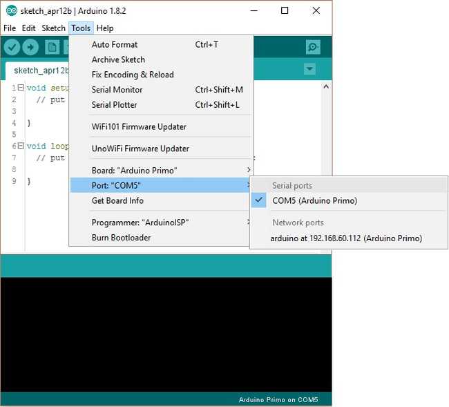 First Sketch Arduino Primo 2