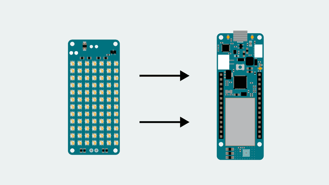 Simple circuit with board and shield.