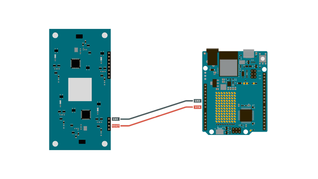 Connect the power profiler to the board.