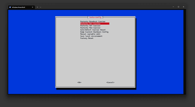 Portenta Max Carrier mPCIe Overlay Configuration - Main