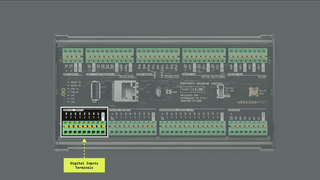 Portenta Machine Control digital input channels