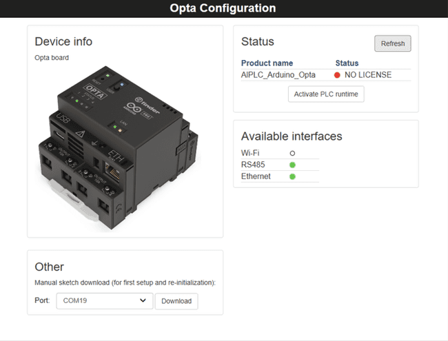 Opta™ Activation No License