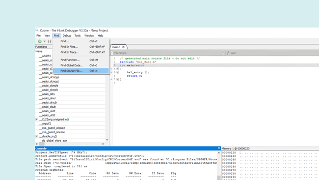 Find source file in Ozone